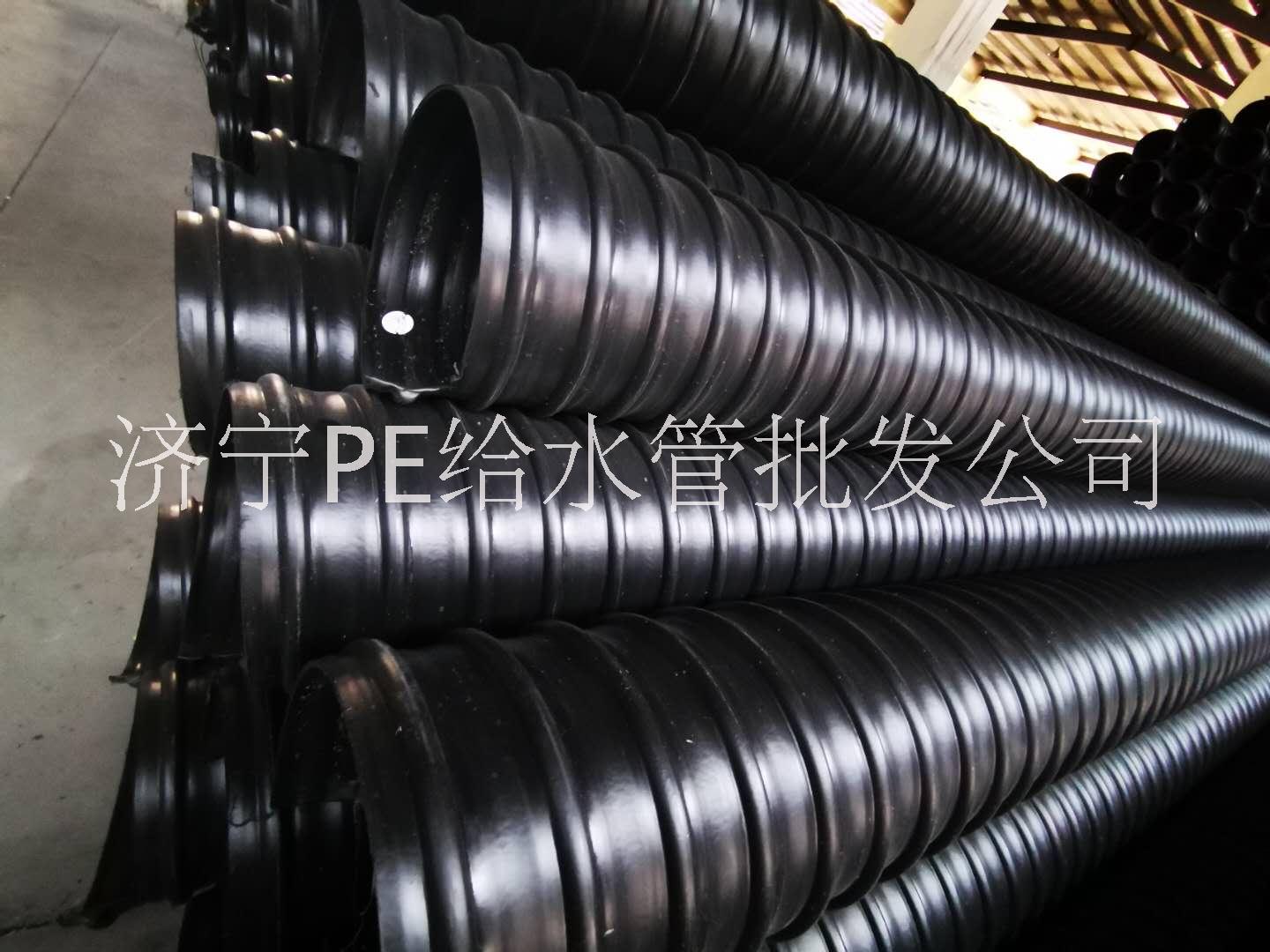 济宁厂家直乙烯钢带增强螺旋波纹管图片