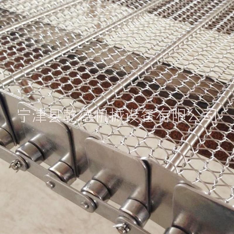 食品级耐高温金属输送带304不锈钢网带定做规格烘干加密链条式网带