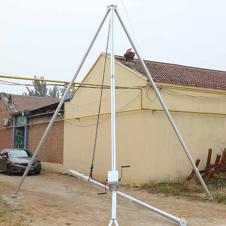 12米线杆垂直立杆机三角立杆机线杆起立器水泥杆拔杆图片