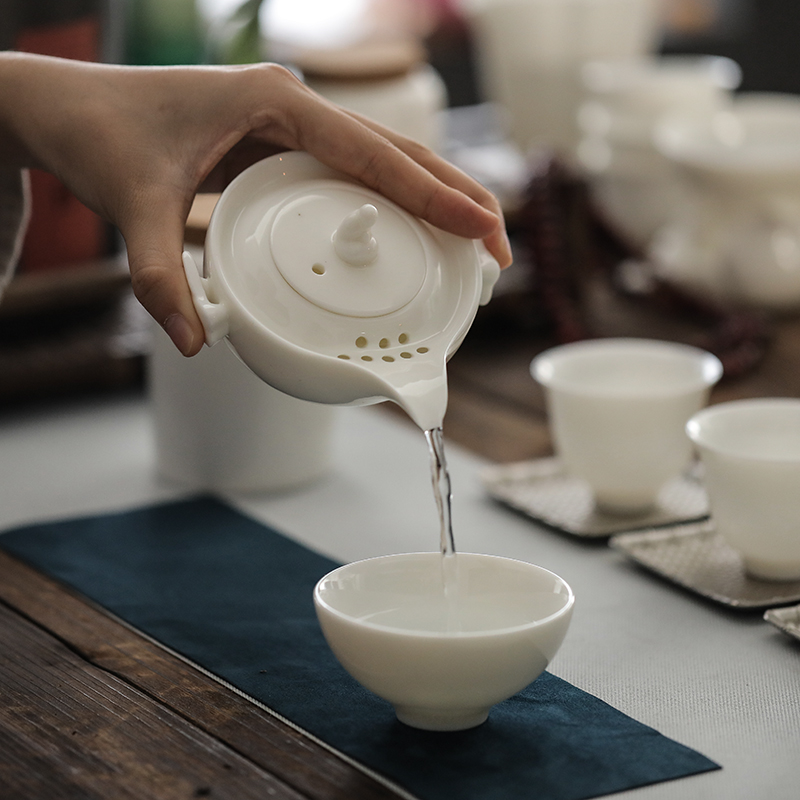 陶瓷快客杯茶壶茶旅行茶具套图片
