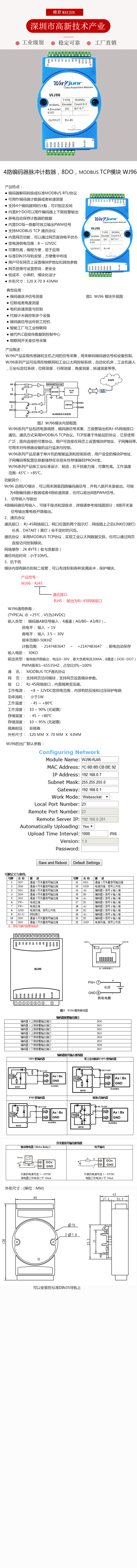 4路计数器转8路PWM MODBUS TCP模板图片