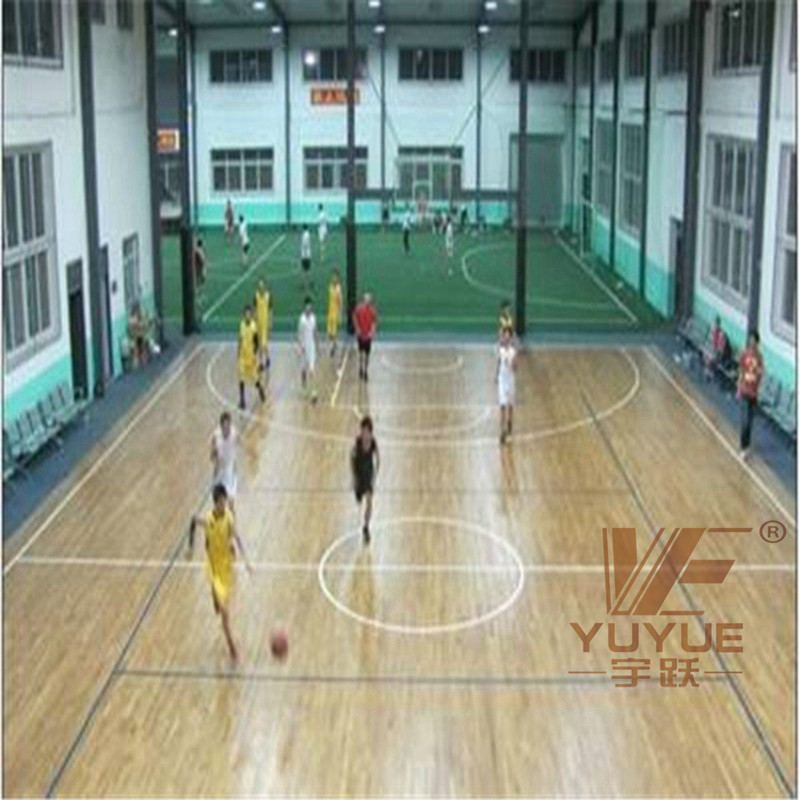 篮球玚木地板22mm厚 防滑耐磨图片