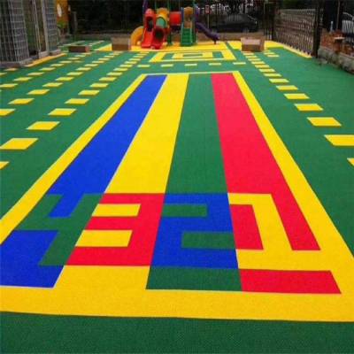 南宁市悬浮式拼装地板、幼儿园室外地板厂家