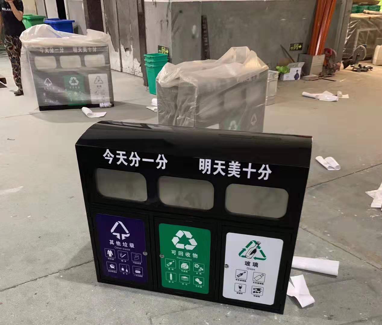 宁波塑料 垃圾桶 宁波不锈钢垃圾桶定做厂家 宁波易顺垃圾桶图片