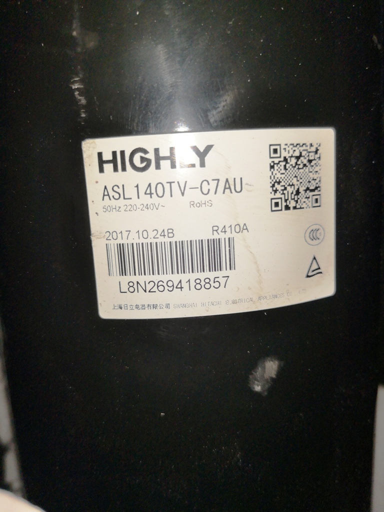 ASL140TV-C7AU  日立空调压缩机 ATL232UDPC9A ASL180SV-C7LU