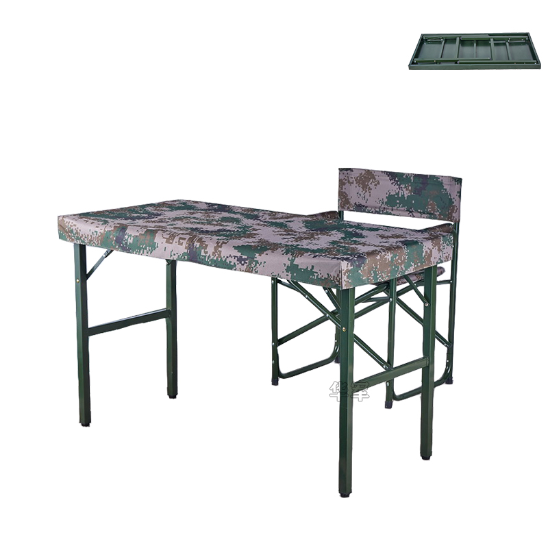 配桌套多功能便携式桌单兵野战指挥桌部队便携式折叠桌120*60cm可配桌套作业桌.