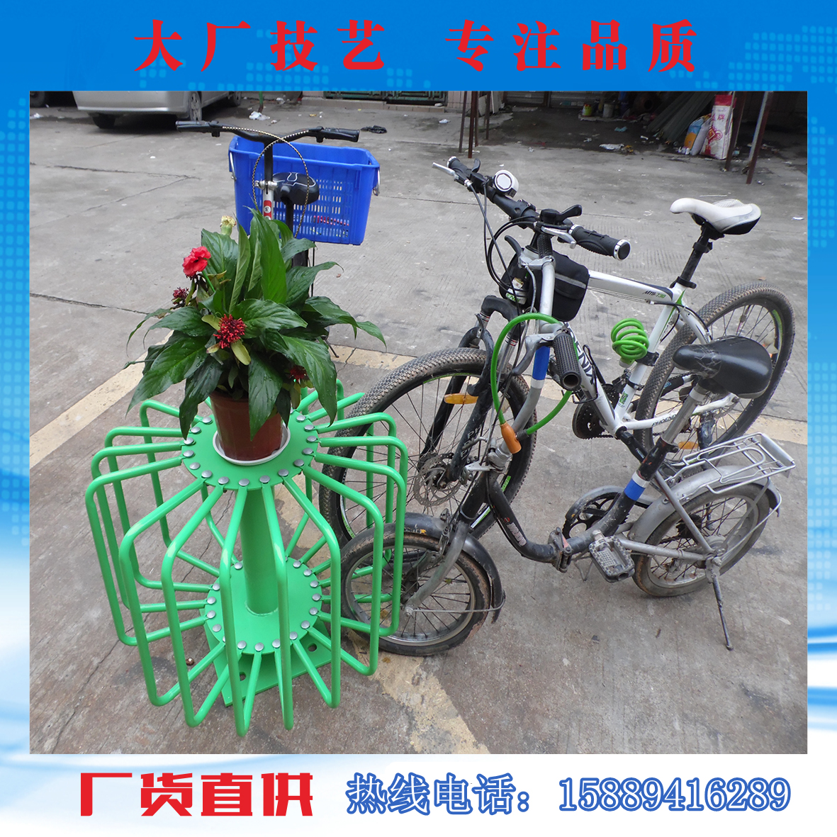 深圳厂家直销碳素钢自行车停车架电动单车停车架 电动车摆放架 电动车存放架