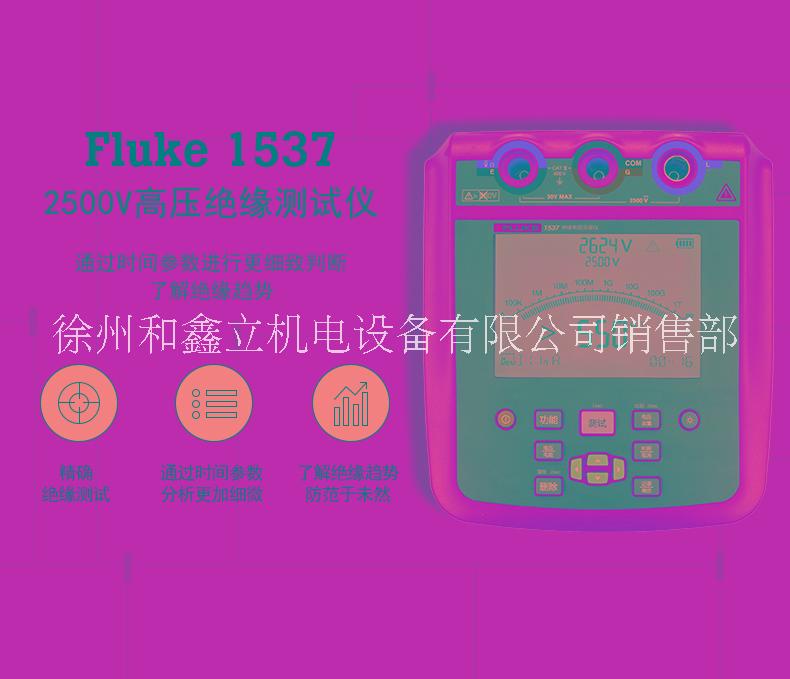 Fluke福禄克F1535高压绝缘测试仪 F1537高精度2500V电阻测试仪 兆欧表图片