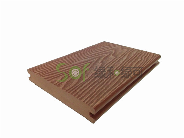 深圳市深压纹实心塑木地板25厚厂家
