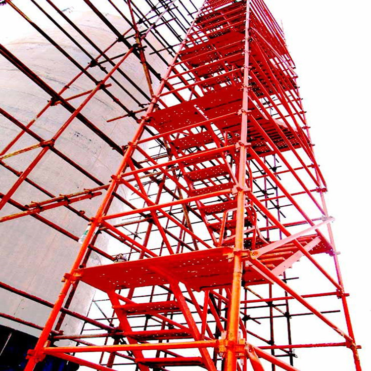 高墩安全爬梯 建筑箱式爬梯 施工挂网爬梯图片