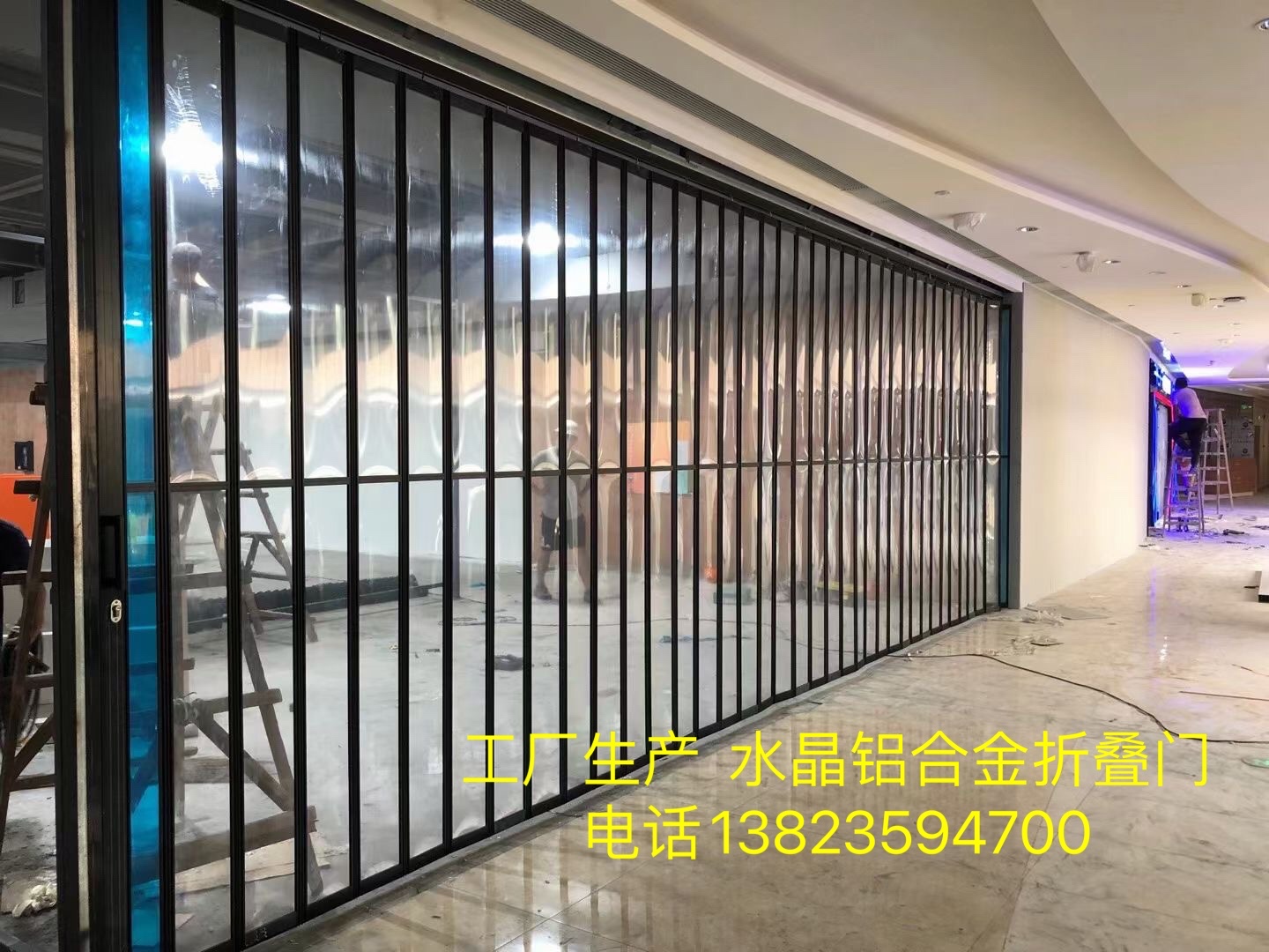 深圳市深圳水晶折叠门 水晶门折叠水晶门厂家