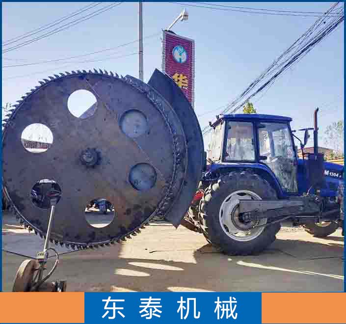 河南省东泰机械供应拖拉机带圆盘开沟机 管道开沟机