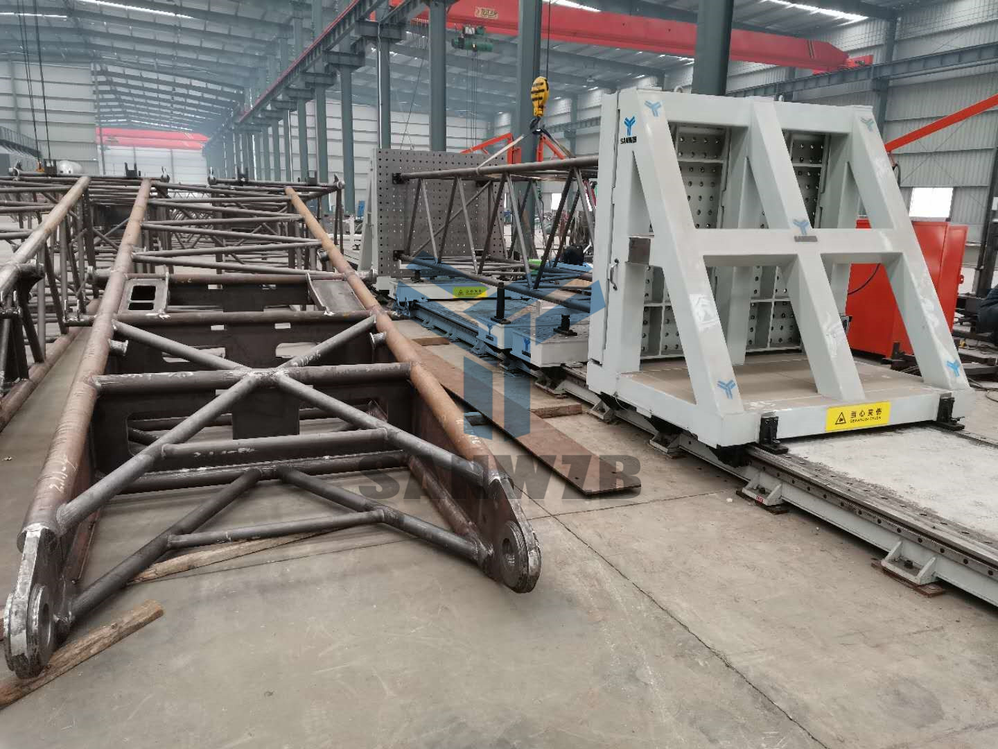 东莞市节臂架塔吊起重机柔性组对工装夹具厂家