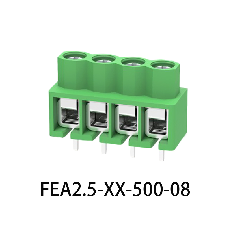 电力通讯弹片式接线端子绿色5.0MM连接器DG166图片