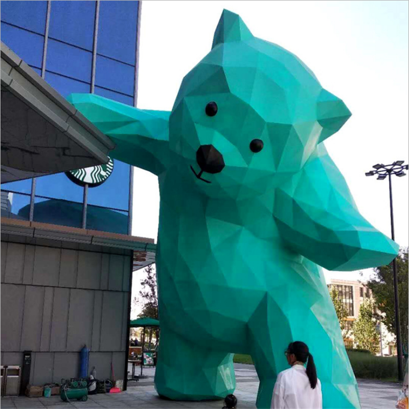 保定市大型玻璃钢卡通大熊造型雕塑厂家大型玻璃钢卡通大熊造型雕塑