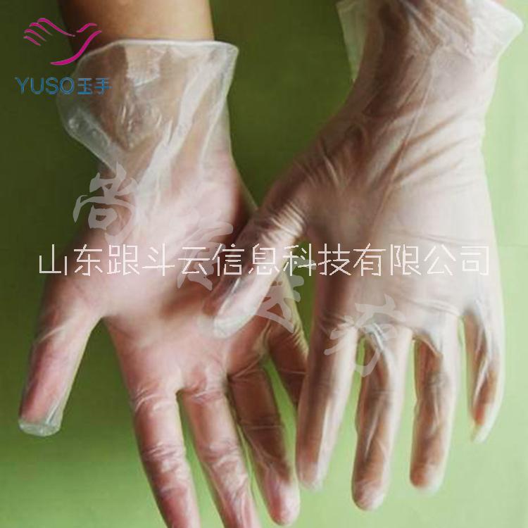 PVC手套 透明PVC手套 山东工厂供应 一次性手套出口 透明 PVC手套图片