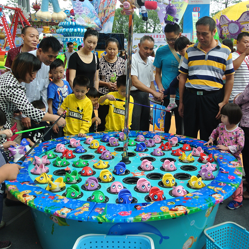 济宁市儿童钓鱼机厂家儿童钓鱼机  亲子钓鱼玩具 早教益智 8人一起玩