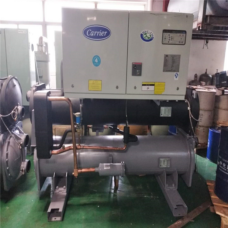 上海转让160冷吨二手开利螺杆式冷水机组中央空调30HXC165B二手中央空调出售回收图片
