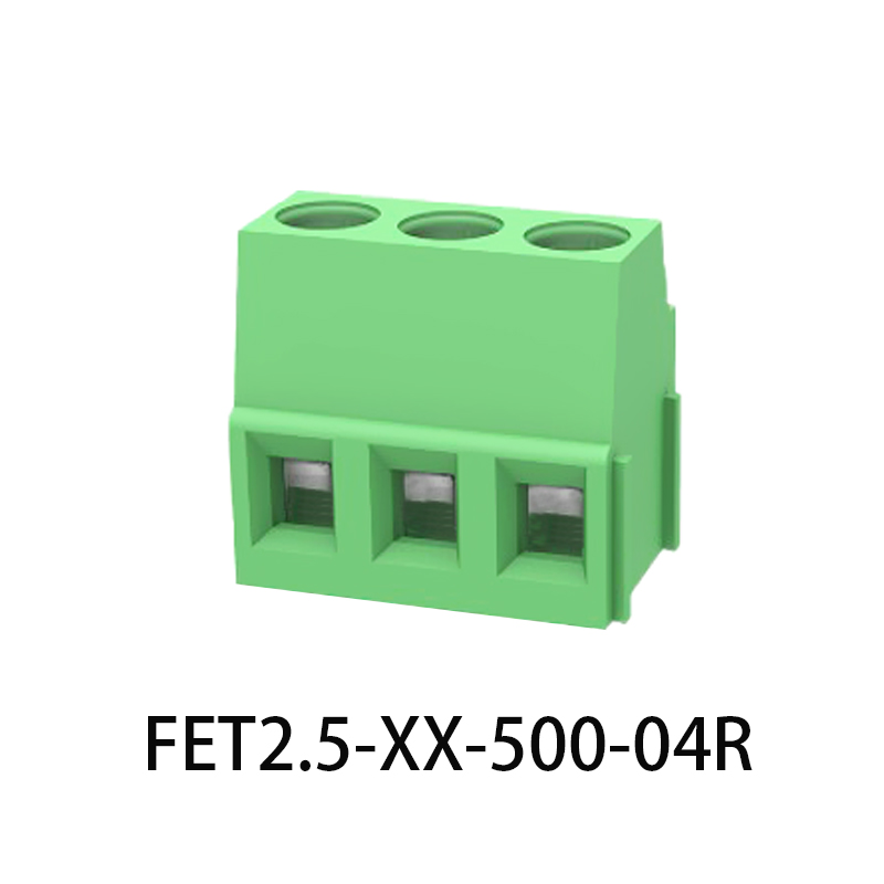 红外线升降式接线端子绿色5.0MM连接器 FET2.5-XX-500-0