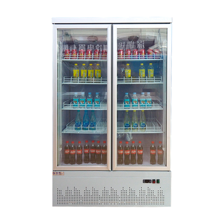 风冷饮料展示柜双门三开门冷藏超市冰柜便利店冰箱图片