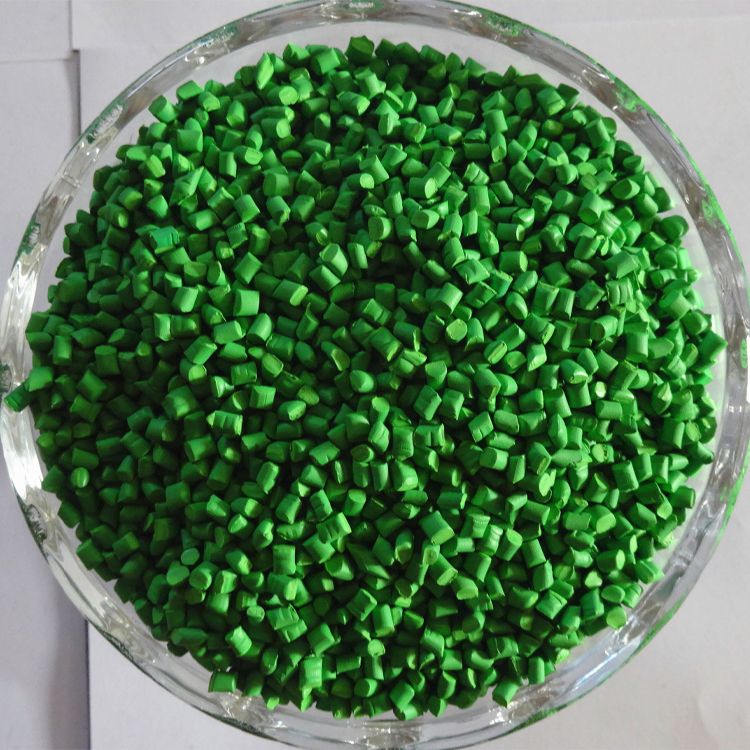 塑料绿色色母粒 供应高浓度电线电缆绿色母粒图片
