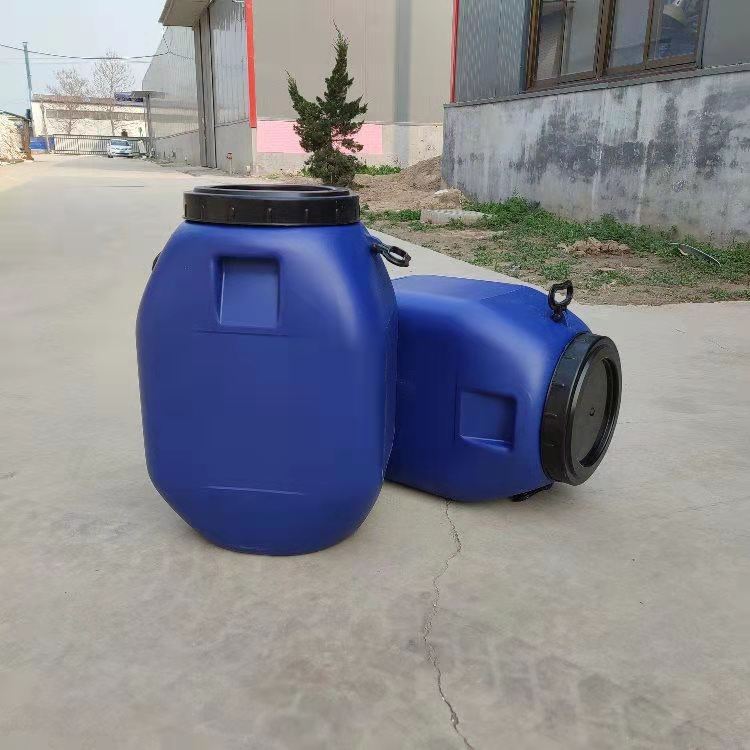 50升大口塑料桶 蓝色50化工桶 50KG加厚塑料桶 规格齐全图片