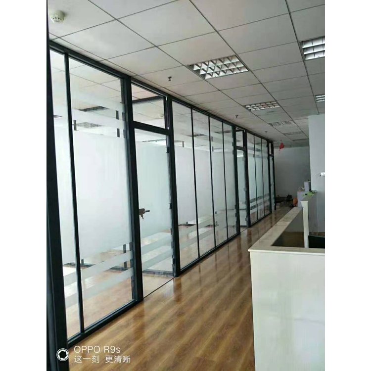 莱芜双层玻璃隔断，单层玻璃隔墙厂家定制安装