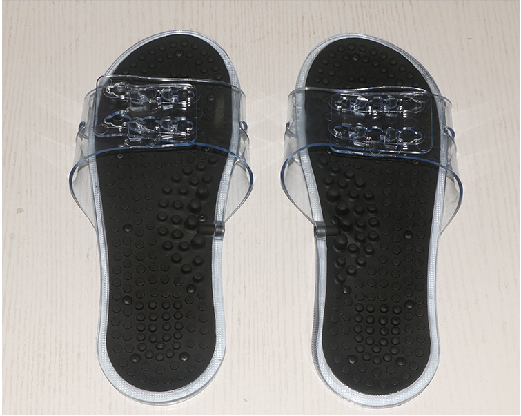 惠州市硅胶足疗拖鞋厂家厂家批发金科导电橡胶硅胶足疗拖鞋 手持线控脚底按摩拖鞋多少钱