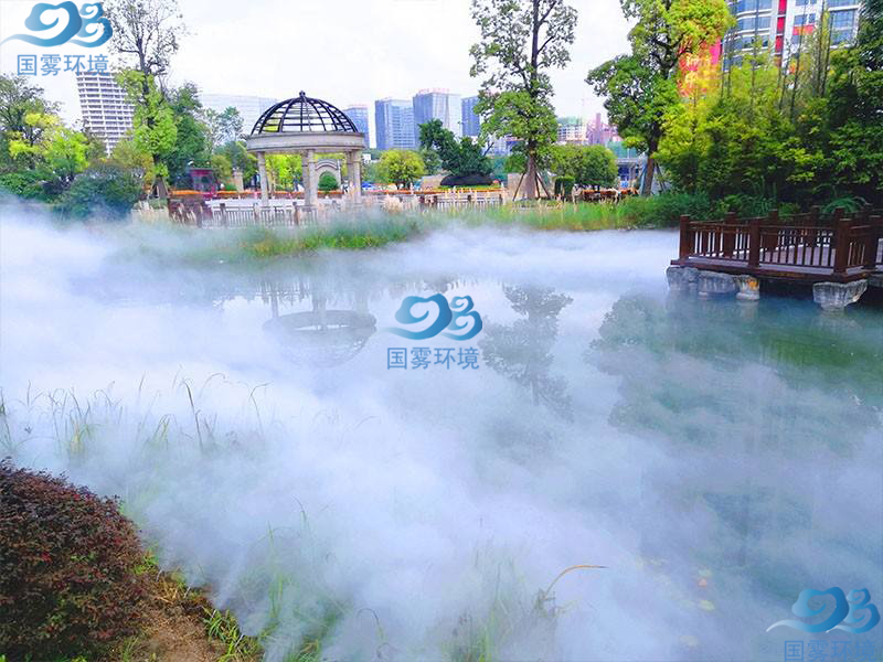 园林景观雾森系统 免费方案定制设备生产厂家 重庆国雾环境高压喷雾设备图片