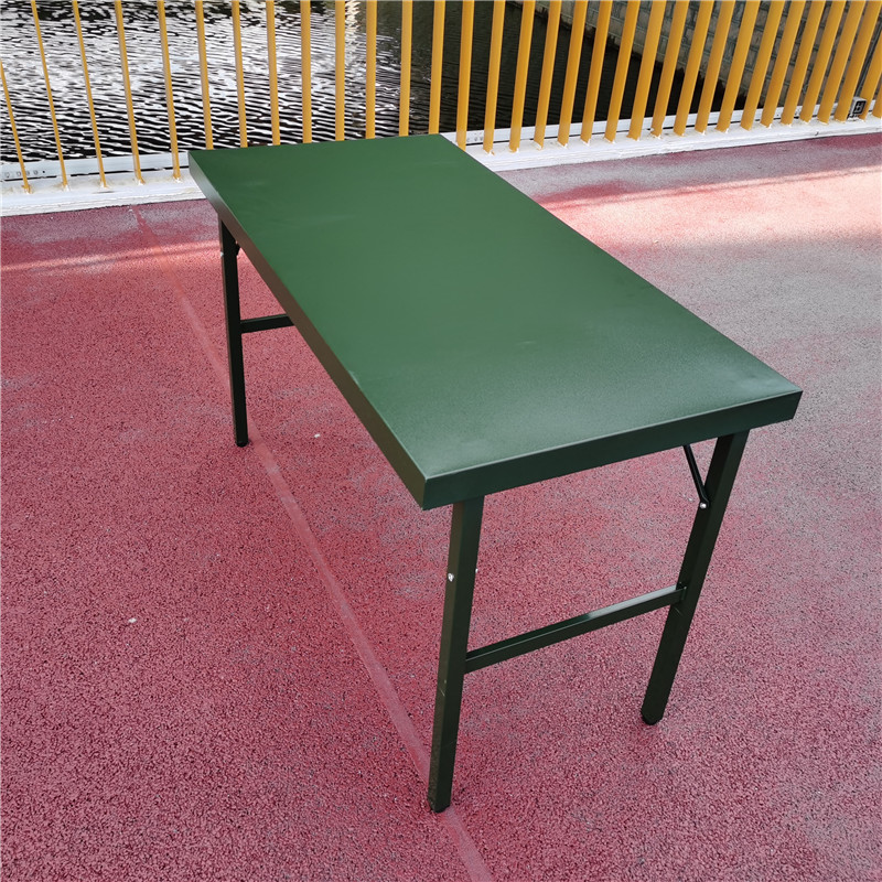 便携式折叠桌 1.2米钢制野战作业桌 钢制野战作业桌半折叠指挥作业桌