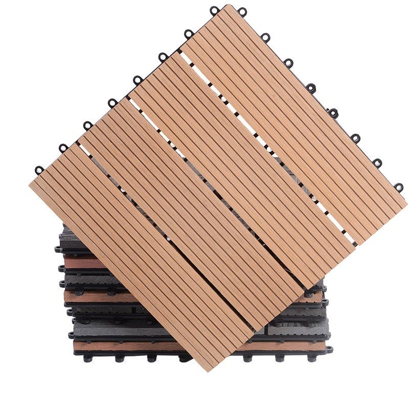 拼接地板户外塑木地板 别墅防腐木地板 阳台花园木地板 户外塑木地板 拼接地板