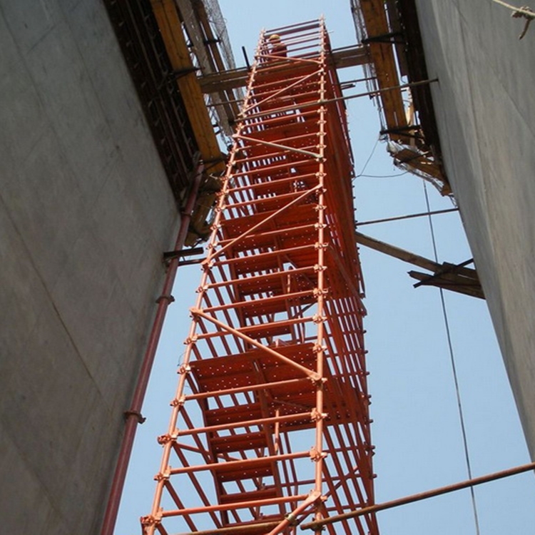 梯 带网式爬梯 墩柱安全爬梯 工地施工爬梯
