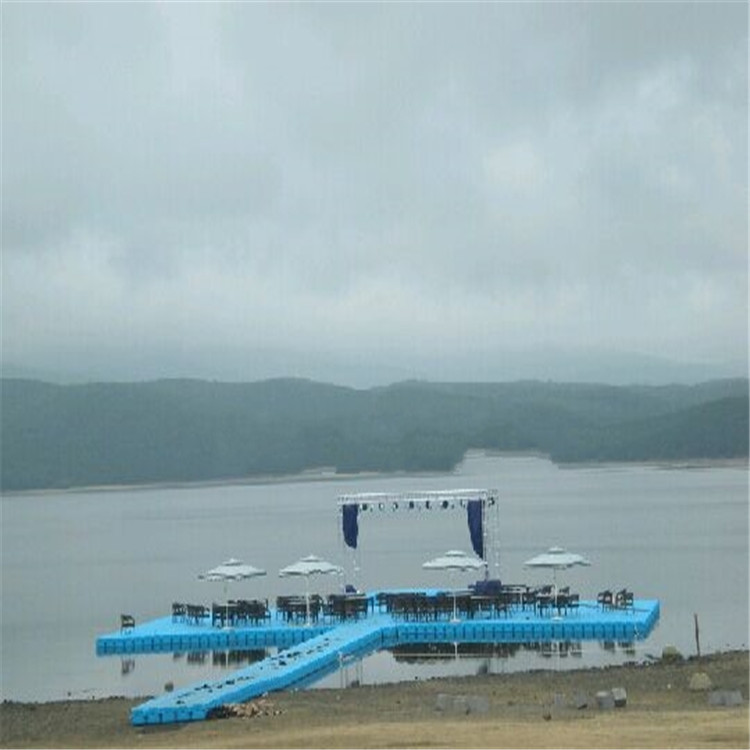 水上表演舞台承重基座浮筒 高度40cm浮筒 水面行人浮桥