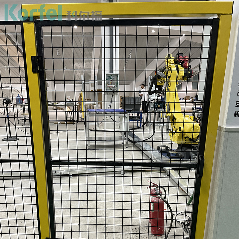 青岛科尔福定制 车间隔离网机器人防护围栏全喷塑方便安装图片