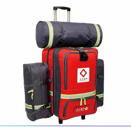 卫生应急背囊 应急队伍个人携行红色背包装备可拉可背