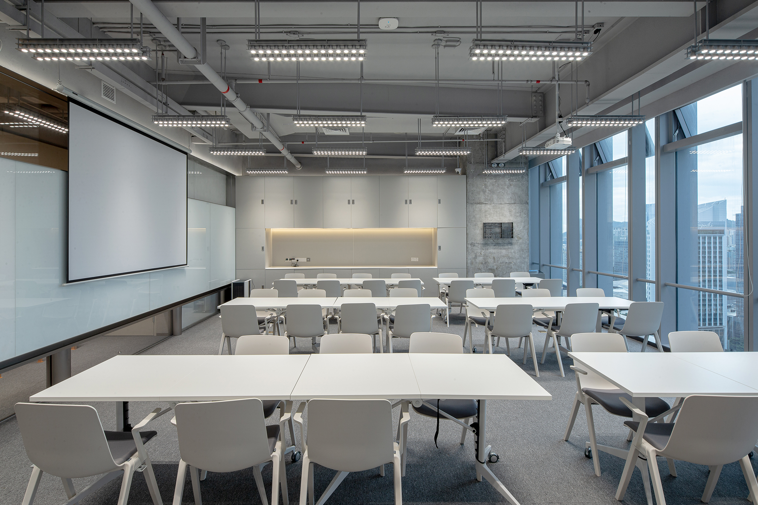 埃素灯光设计案例个性化办公室空间照明设计，写字楼灯光设计