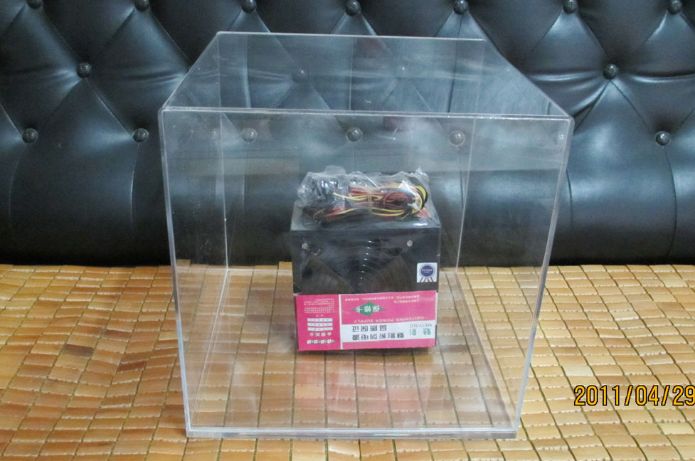 透明亚克力板有机玻璃盒子亚力克板材定制展示盒 透明展示盒子罩子图片