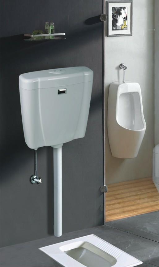 厕所智能感应水箱红外线自动冲水节能水箱图片