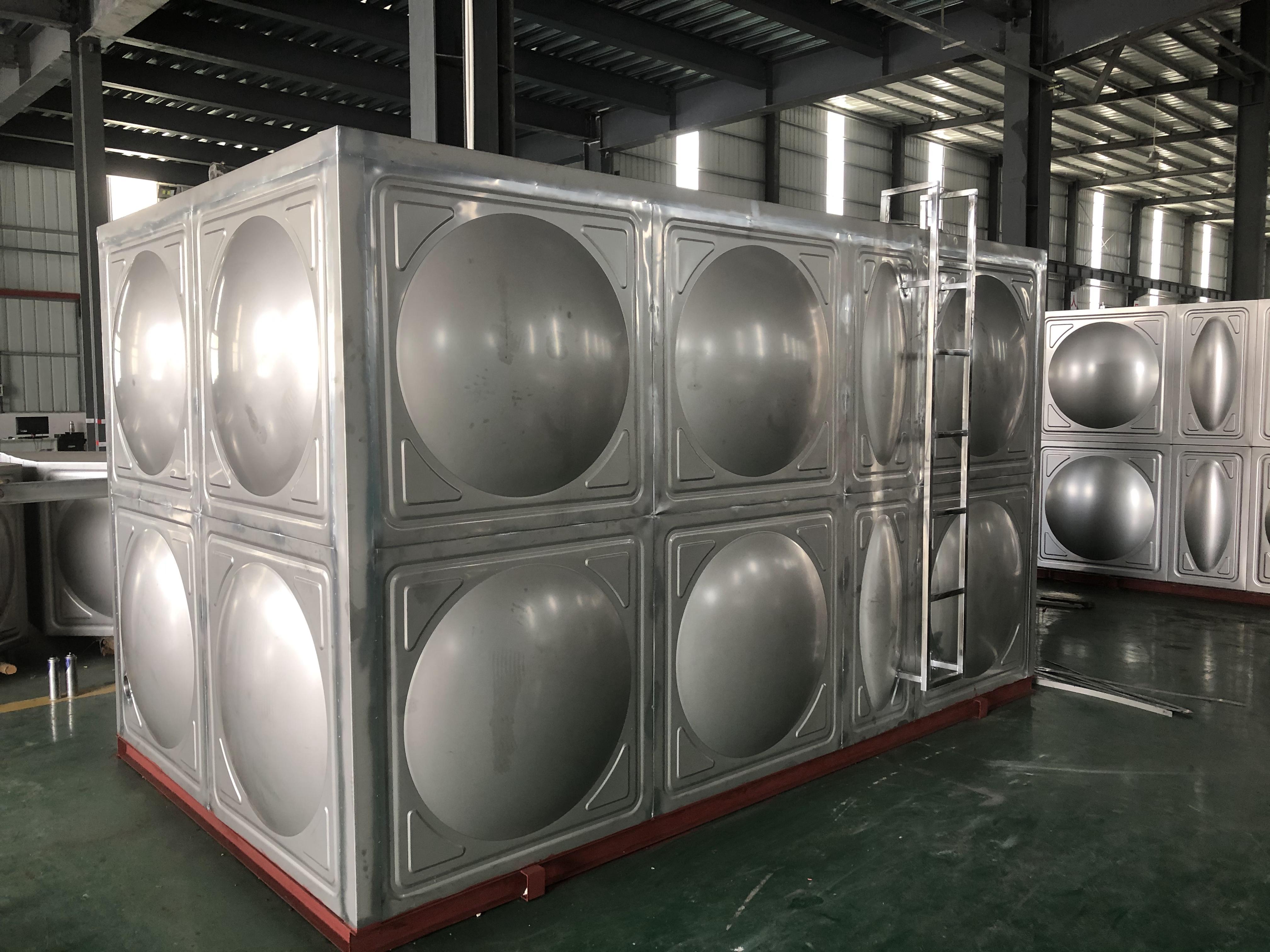 惠恩厂家不锈钢水箱保温水箱立体组合水箱圆形方形承压水箱图片