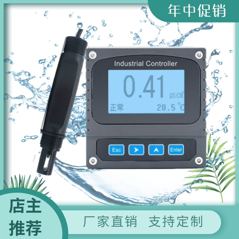 工业在线盐度仪海水养殖高精度测盐仪电导率盐度计GW-DDG8202定制 在线盐度计
