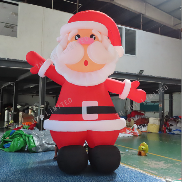 广州市圣诞节气模厂家佛山圣诞节气模定制 充气圣诞老人气模供应 圣诞节日装饰 圣诞节商场宣传
