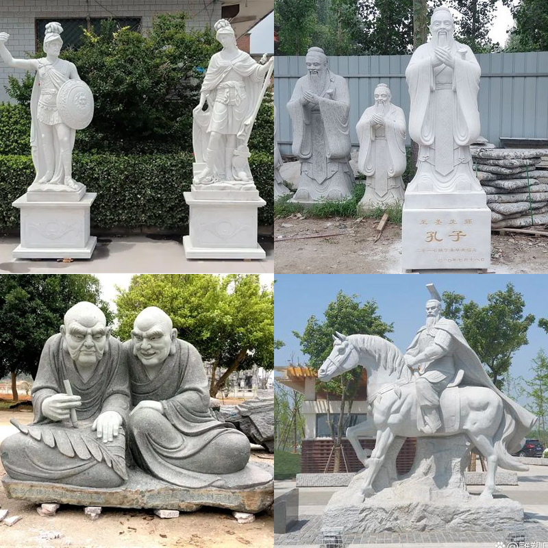 石雕定制人物石雕定制人物 古代历史人物 校园雕塑 石雕厂家