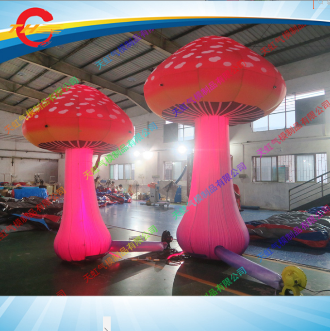 广州市儿童乐园装饰充气蘑菇模型厂家