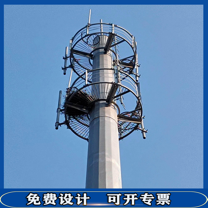 30米信号塔 中国移动信号塔 35米通信铁塔安装价格图片