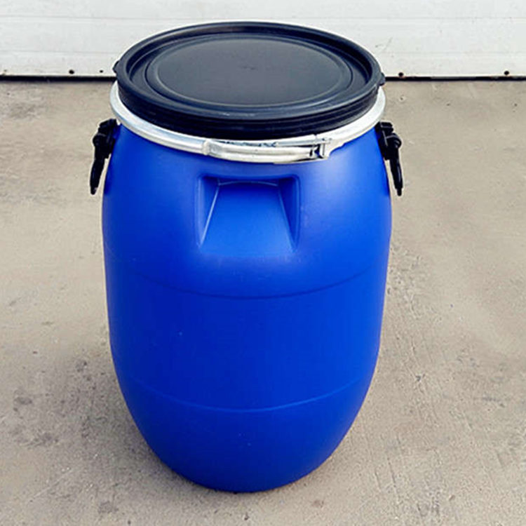 60L法兰桶蓝色60升抱箍桶