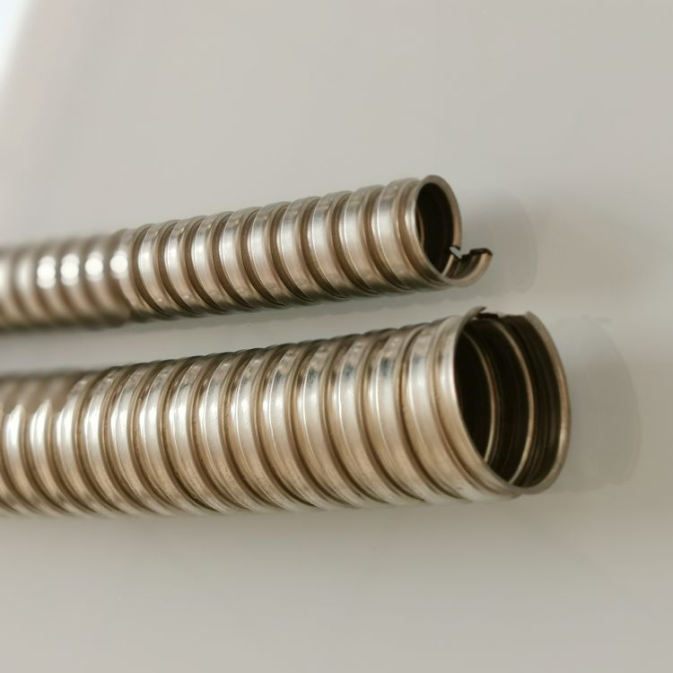 不锈钢单扣金属软管 加厚金属保护管 光纤穿线管图片