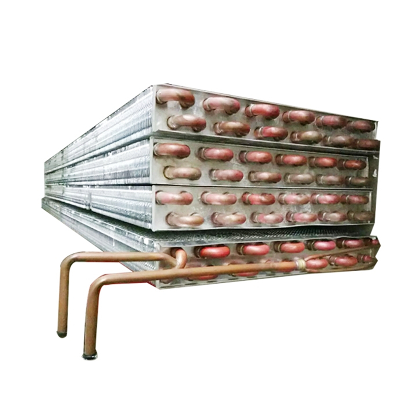 山东厂家生产定制铜管陈列柜蒸发器风冷翅片冷凝器批发
