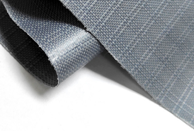 TPU灰色双线格TPU淋膜布 420D灰色双线格TPU淋膜布 防水户外背包材料无缝电压焊接热合面料图片