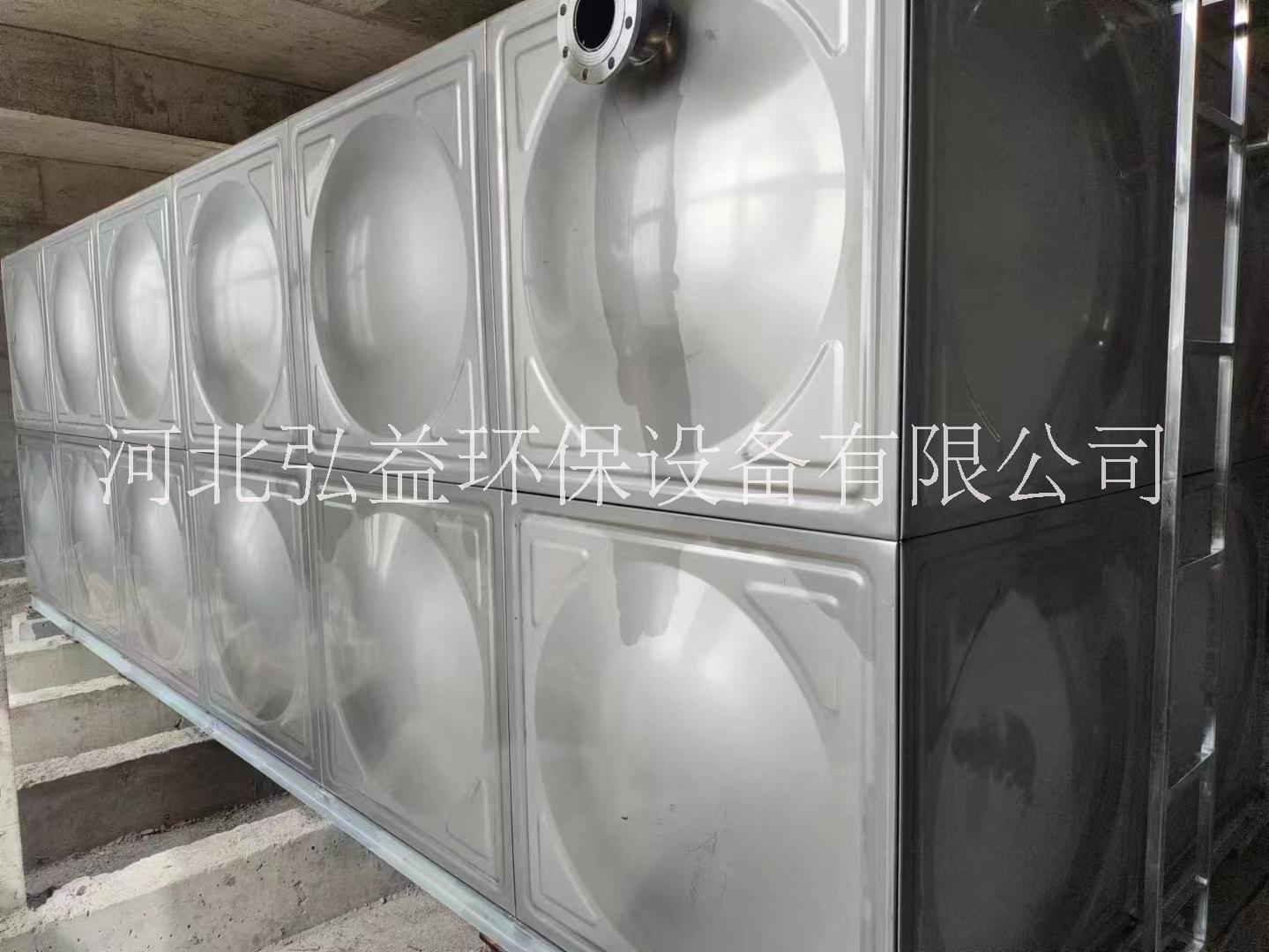 304不锈钢水箱长方形消防水箱定制安装图片