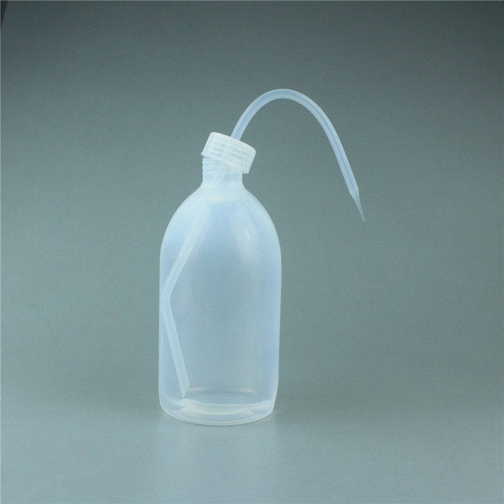 FEP洗瓶耐腐蚀一体成型氟四六洗瓶金属空白值低耐腐蚀